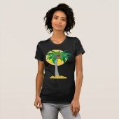T-shirt Arbre de noix de coco (Devant entier)
