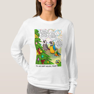 T-shirt Arbre de perroquets et de Noël