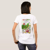 T-shirt Arbre de perroquets et de Noël (Dos entier)
