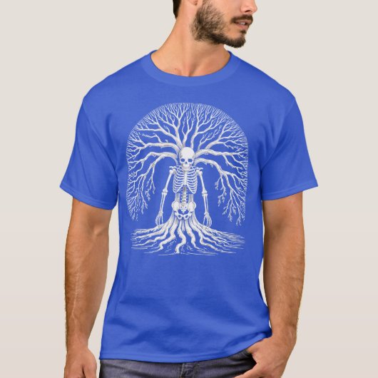 T-shirt Arbre de squelette (Devant)