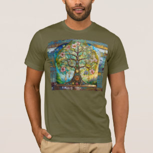 T-shirt Arbre de Vie Fleurissant des 7 Chakras