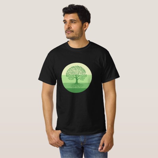 T-shirt arbre de vie, jour d'arbre (Devant entier)