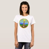 T-shirt Arbre de vie Mandala (Devant entier)