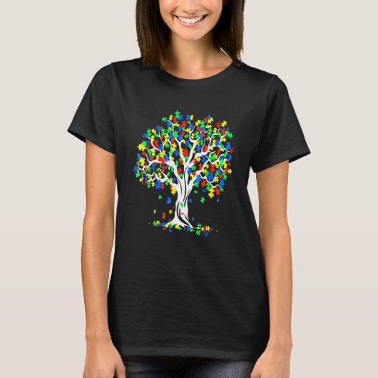 T-shirt arbre de vie Mois de la sensibilisation à (Devant)