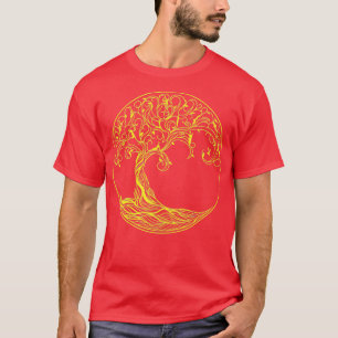 T-shirt Arbre de vie Mystique jaune