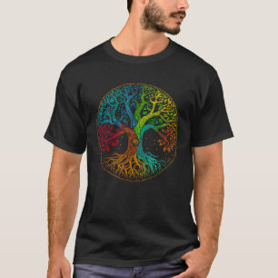 T-shirt Arbre de vie Nature Art Psychedélique extérieur Ra