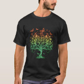 T-shirt Arbre De Vie Papillon Nature Lover Conservation F (Devant)