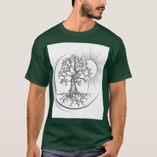 T-shirt Arbre de vie Tatouage ésotérique tiré dans la rue
