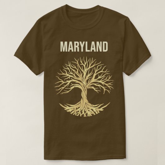 T-shirt Arbre De Vie Ville Maryland (Design devant)