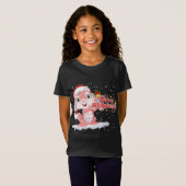 T-Shirt Arbre d'éclairage Noël Lapin Lapin Lapin Lapin Lap (Devant entier)