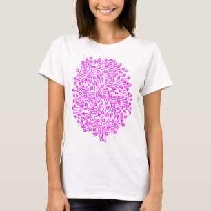 T-shirt Arbre des flèches - Magenta sur la lumière