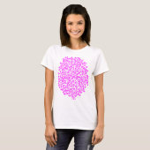 T-shirt Arbre des flèches - Magenta sur la lumière (Devant entier)