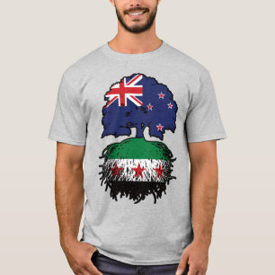 T-shirt Arbre des racines et de la couronne néo-zélandais