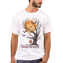 Arbre d'Halloween et citrouille Jack-o'-Lantern