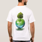 T-shirt Arbre du monde - concept d'écologie (Dos)