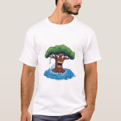 T-shirt Arbre en colère dans les inondations (Devant)