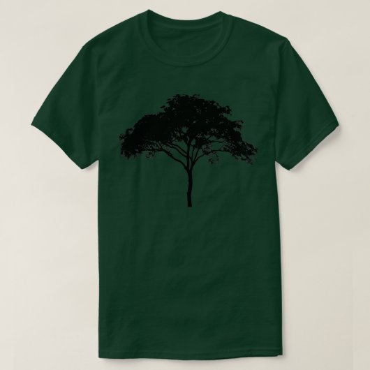 T-shirt Arbre en silhouette (Design devant)