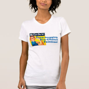 T-shirt Arbre étreignant Feminazi pour l'avortement et