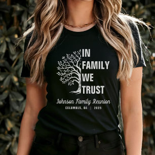 T-shirt Arbre Familial En Famille Nous Confions Réunion No
