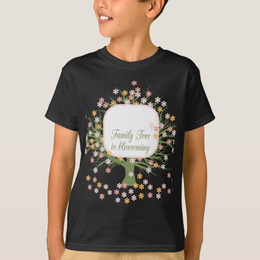 T-shirt Arbre familial en floraison (Devant)