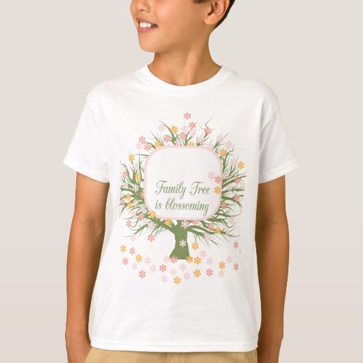 T-shirt Arbre familial en floraison (Devant)