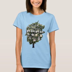 T-shirt Arbre Floral Photo Cutout 4 Génération Arbre Famil