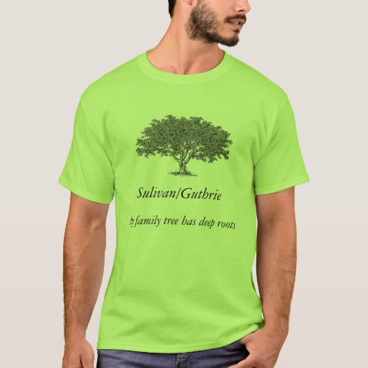 T-shirt - arbre généalogique a des racines profond (Devant)