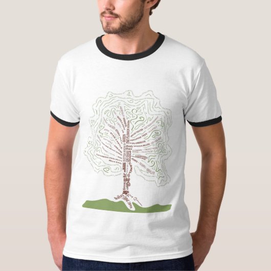 T-shirt Arbre généalogique de roche de Prog (Devant)