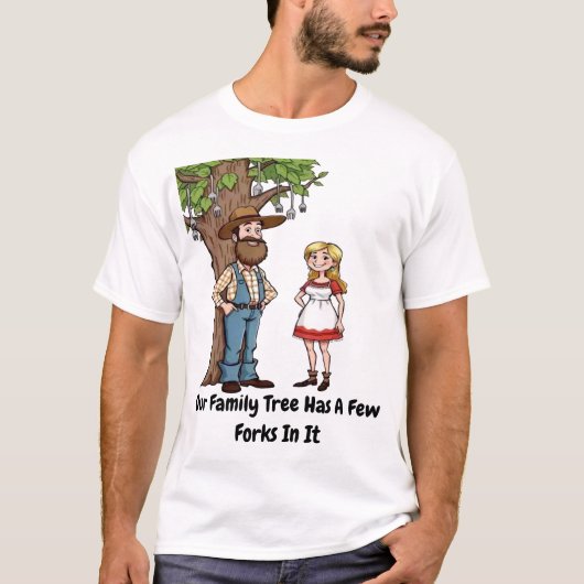 T-shirt Arbre généalogique Hillbilly (Devant)
