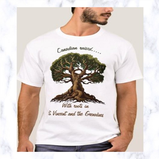 T-shirt Arbre Généalogique Modifiable Avec Racines