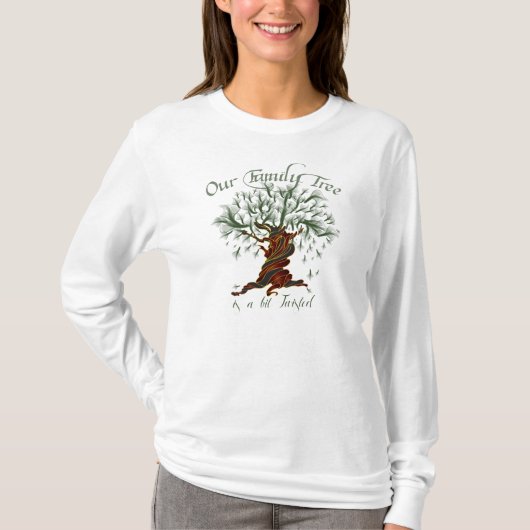 T-shirt arbre généalogique tordu (Devant)