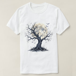 T-shirt Arbre Hanté Sous la Pleine Lune