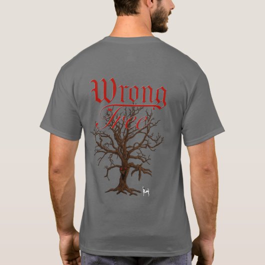 T-shirt arbre monstre faux (Dos)