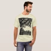 T-shirt arbre noir et blanc (Devant entier)