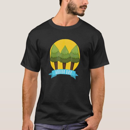 T-shirt Arbre Plantation Jour de l'Arbour E A R T H Jour (Devant)