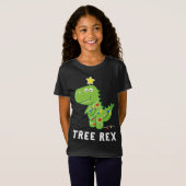 T-Shirt Arbre Rex. Animal Pun Dinosaur Dinosaur Noël Paja (Devant entier)