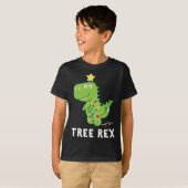 T-shirt Arbre Rex. Animal Pun Dinosaur Dinosaur Noël Paja (Devant entier)