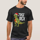 T-shirt Arbre Rex Dinosaure de Noël Arbre T Rex Noël B (Devant)