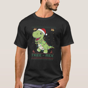 T-shirt Arbre Rex drôle Tyrannosaurus Rex jeu de Noël