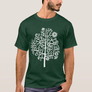 T-shirt Arbre Robot (Thé Sombre)