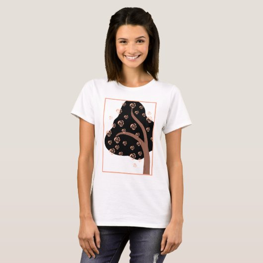 T-shirt Arbre rose (Devant entier)
