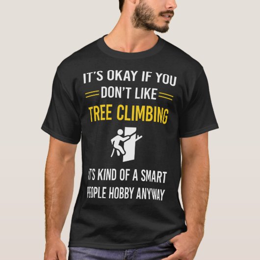 T-shirt Arbre Smart People Escalade Climber (Devant)