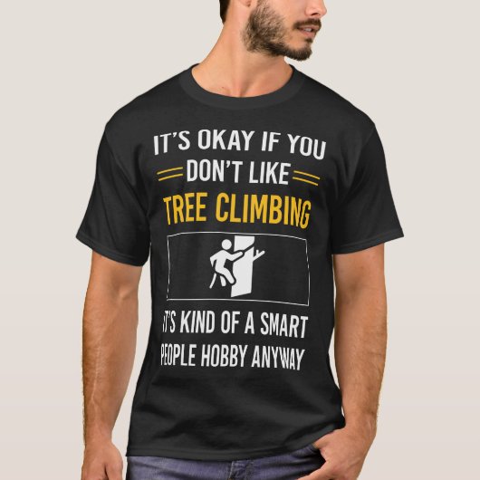 T-shirt Arbre Smart People Escalade Climber (Devant)