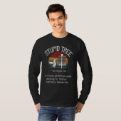 T-shirt Arbre stupide Disc Golf Frisbee Vintage (Devant entier)