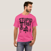 T-shirt Arbre stupide,Golf de disque drôle (Devant entier)