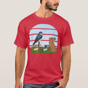 T-shirt Arbre Swallow Bird Bunny Spring Birdwatcher Animal