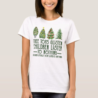 T-shirt Arbre Tops Gécoute Enfants Écouter Rien Chris