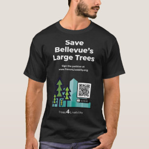 T-shirt Arbres4Livabilité Code arbre Pétition Tee - shirt