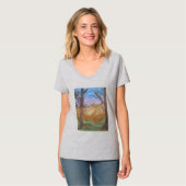 T-shirt Arbres au coucher du soleil (Devant entier)