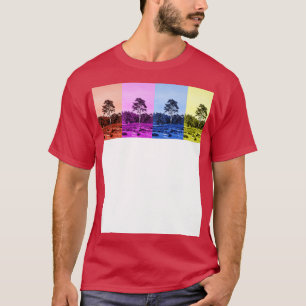 T-shirt Arbres Dans Les Dunes Paysage Hambourg Art
